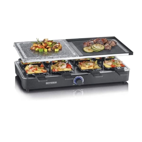 Appareil à raclette multifonction SEVERIN 1300W Noir (RG2371) Appareil à raclette multifonction SEVERIN 1300W Noir (RG2371)